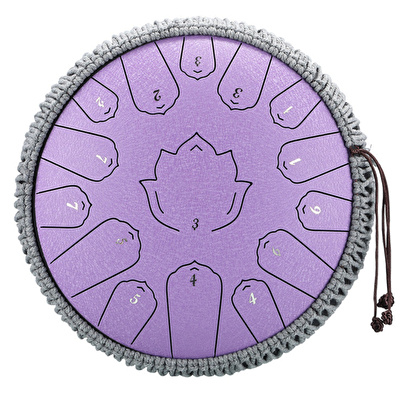 HLURU THL15-13 LAVENDER - Huashu Lotus Series 15 Notalı 13" Lavender Tongue Drum